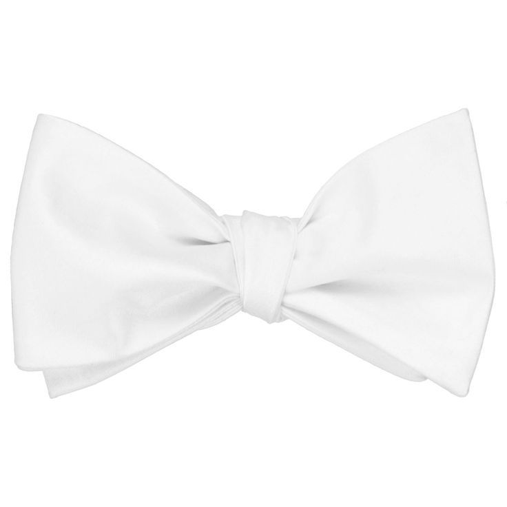 a white bow tie on a white background