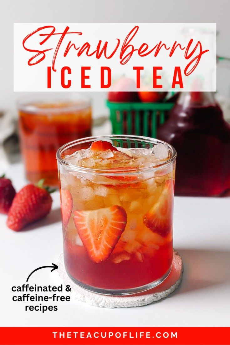 strawberry iced tea recipe Iced Tea Punch, Strawberry Iced Tea, Strawberry Simple Syrup, Beverage Station, Sweet And Sour Meatballs, Strawberry Tea, Ginger Syrup, Strawberry Jello, Iced Tea Recipes