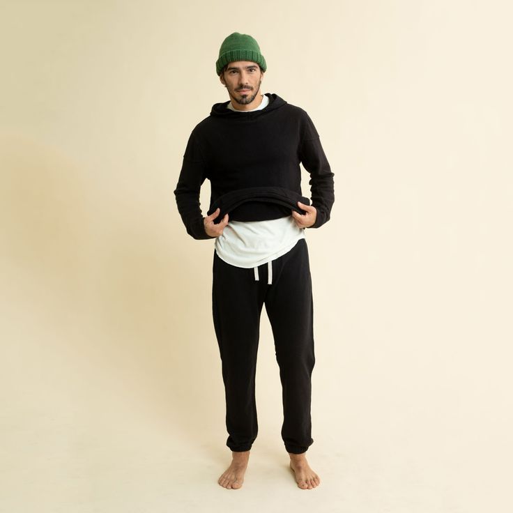 These are the sweatpants that all other sweatpants idolize. Perfect for lounging, going to the gas station for milk and for jogging backwards. Slouchy and roomy, but not over-sized Mid-weight 55 Hemp | 45 Organic Cotton French Terry Features flat woven cord for extra stretch, prevent fraying and pull throughs Mens sizing, unisex style. Available in stripes. See this style on female models here. XS = 28-30 S = 30-32 M = 32-34 XL = 34-36 Hemp Clothing, Hemp Fabric, Indie Design, Gas Station, Unisex Style, Flat Design, Unisex Fashion, French Terry, Fabric Care