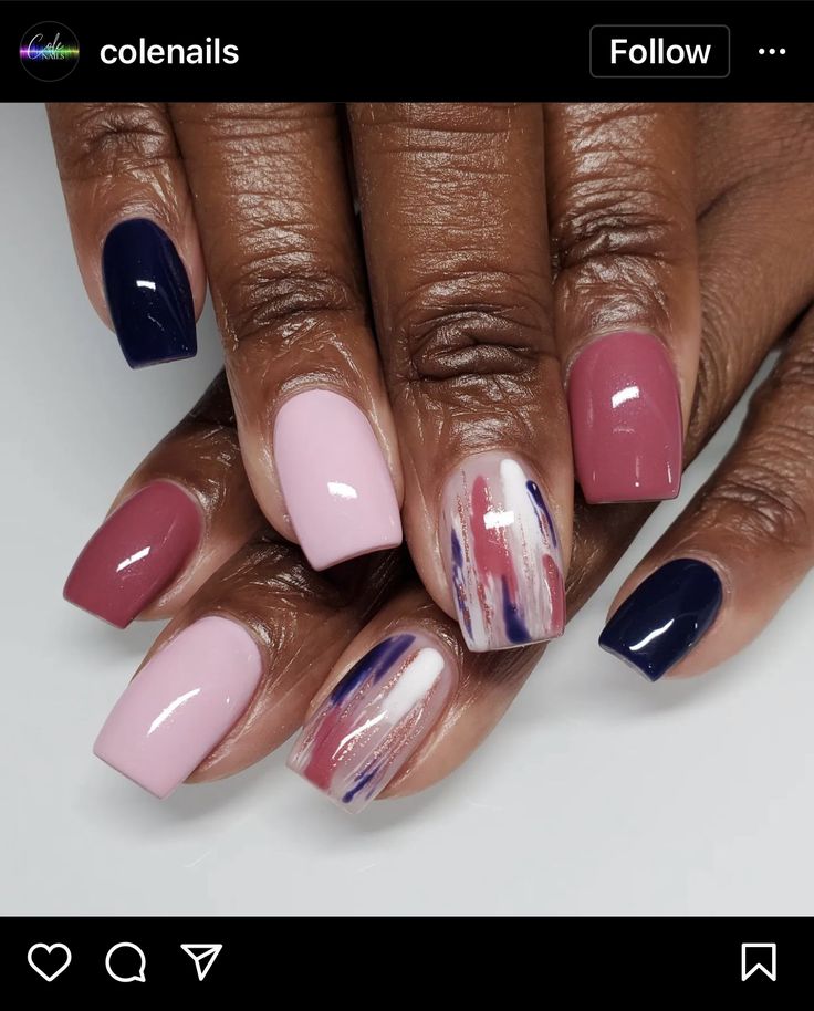 Short Coffin Shape Nails Fall, Sns Nails Designs Ideas, Fabulous Nails Summer, Short Coffin Shape Nails, Cookout Food Ideas, Sns Ideas, Adorable Nails, Fab Nails, Shape Nails