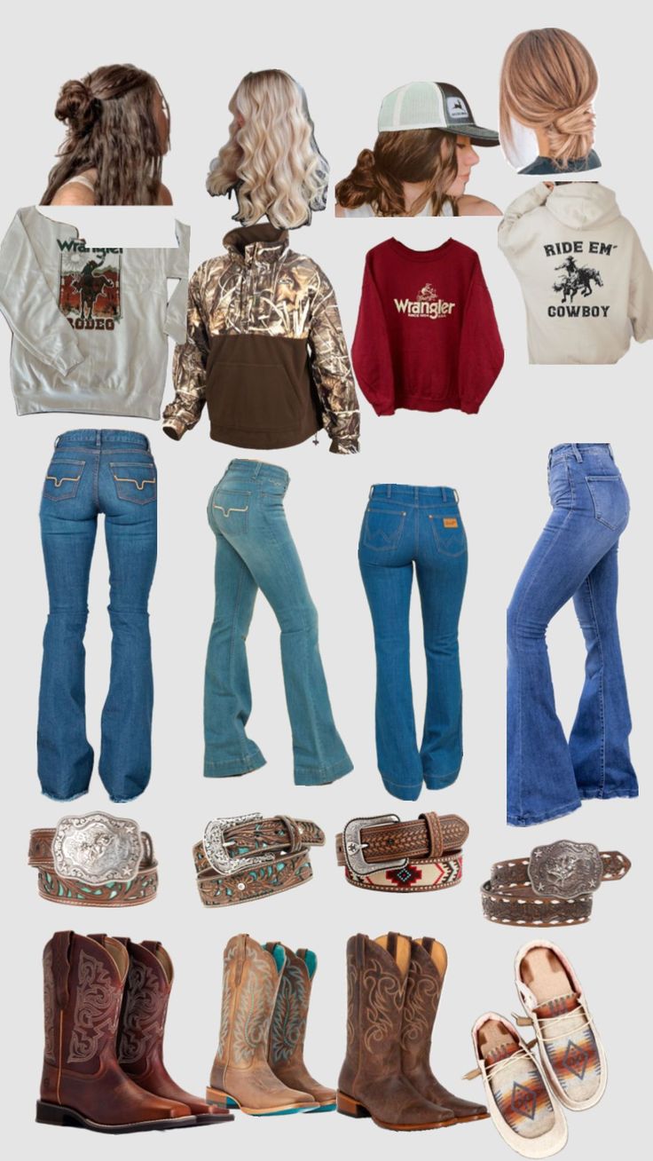 Make your outfit PT.1 Ranch Outfits For Women, Country Western Outfits, Country Outfits Women, Cute Cowgirl Outfits, Casual Country Outfits, Make Your Outfit, Southern Outfits, Country Style Outfits, Western Wear Outfits