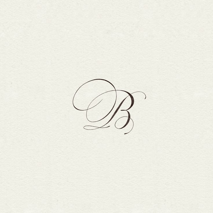 the letter b is shown in black ink