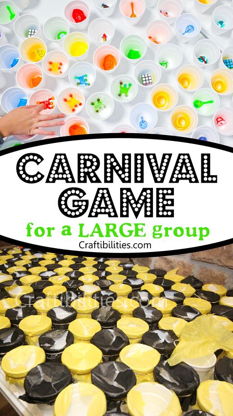 the carnival game for large groups with text overlay