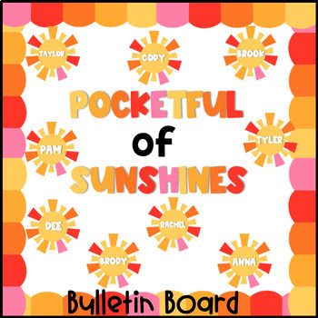 the pocketful of sunshines bulletin board