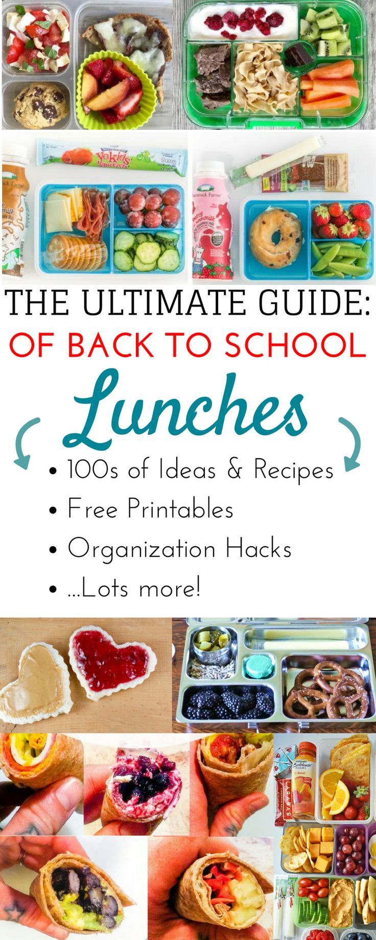 the ultimate guide to back to school lunches 100s of ideas and recipes free printables organization hacks