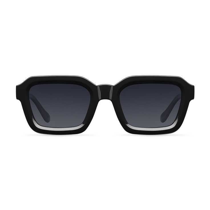 The Naya sunglasses feature the most exclusive design. Stylish, fresh and careless. This model is inspired by the 70’s but its squared shape adds them with a modern touch. Black Sunglasses, Exclusive Designs, All Black, Sunglasses, Black, Design, All Blacks