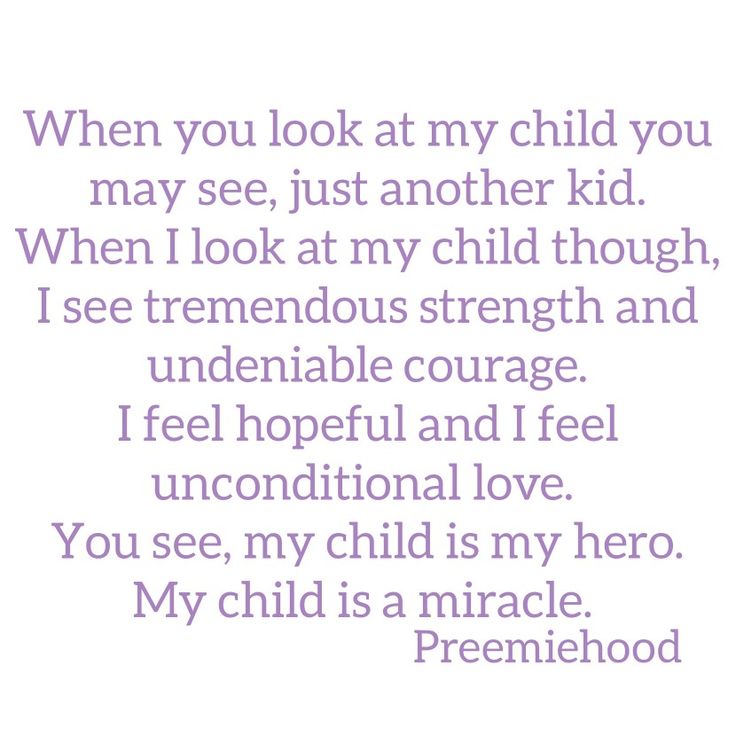 a poem written in purple with the words when you look at my child you may see just another kid