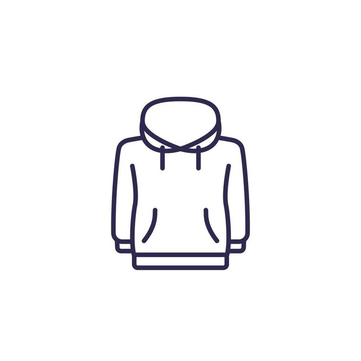 a hoodie icon on a white background