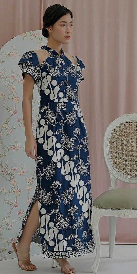 Batik Modern Fashion Style, Sangjit Dress, Dress Batik Modern, Model Dress Batik, Batik Dress Modern, Batik Clothing, Modern Gown, Dress Batik, Kebaya Dress