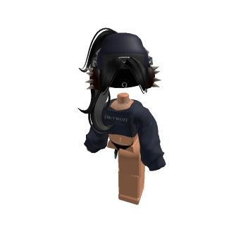 an image of a person wearing a helmet with spikes on it's head and holding a cardboard box