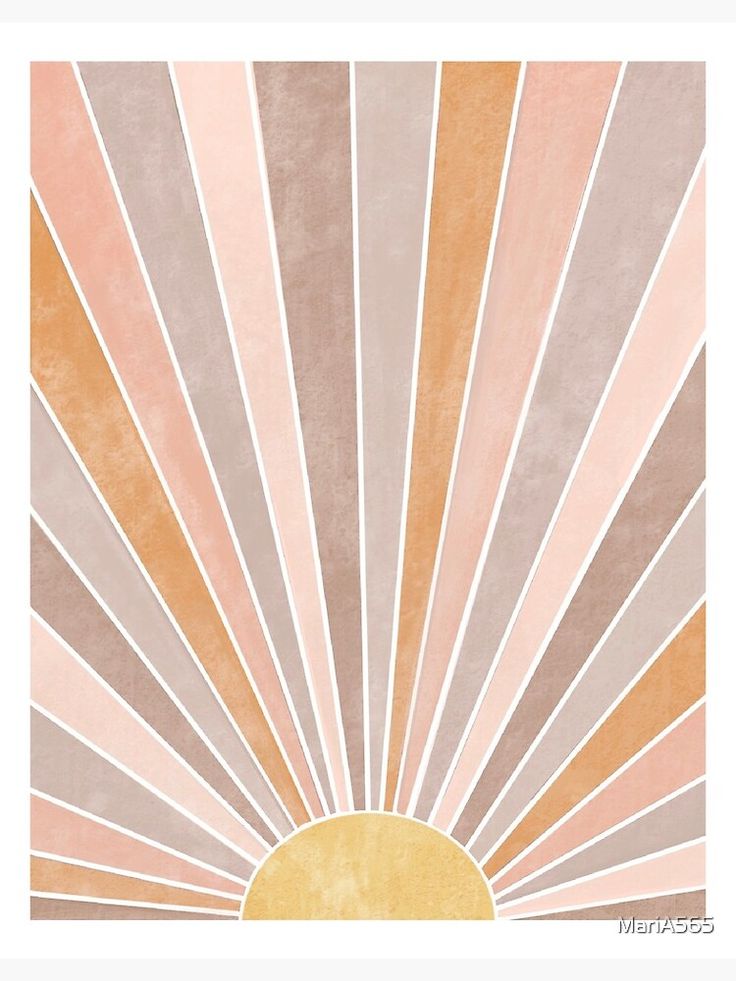 the sun is shining brightly in this art print