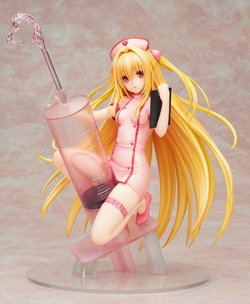 a doll with blonde hair holding a pink umbrella