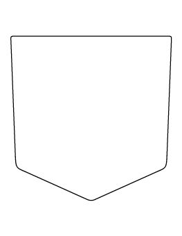 a drawing of a blank paper with the corner cut out to be used as a wall hanging