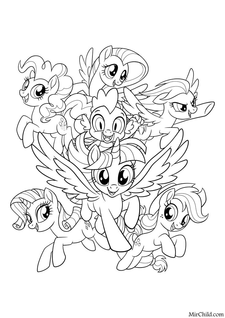 my little pony friends coloring pages