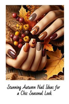 Autumn Nail, September Nails, Fall Manicure, Fall Nail Trends, Classy Nail Designs, Cute Nails For Fall, Seasonal Nails, Bold Patterns, Gradient Nails