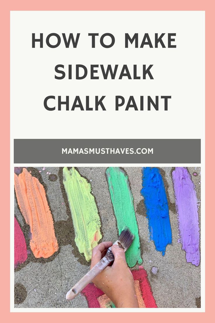 How to make sidewalk chalk paint Sidewalk Chalk Paint, Sidewalk Paint, Chalk Paint Recipe, Fun Outdoor Activities, Diy Chalk Paint, Teaching Letters, Diy Recipe, Outdoor Activities For Kids, Sidewalk Chalk