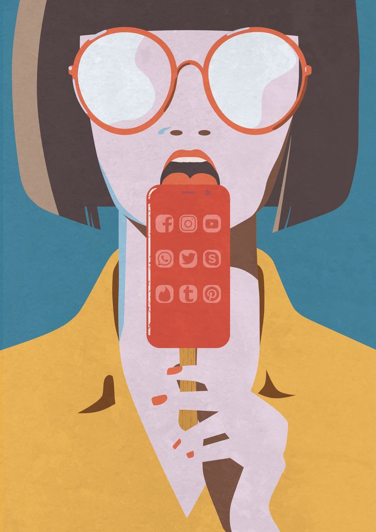 a woman holding a red phone up to her face and looking at the screen with glasses on