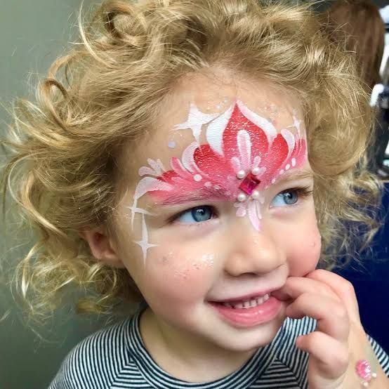 Tiara Face Paint, Fairy Face Paint, Face Painting For Boys, Festival Paint, Kids Face Painting, Face Painting Easy, Kids Face Paint, Face Paint Ideas, Face Painting Halloween