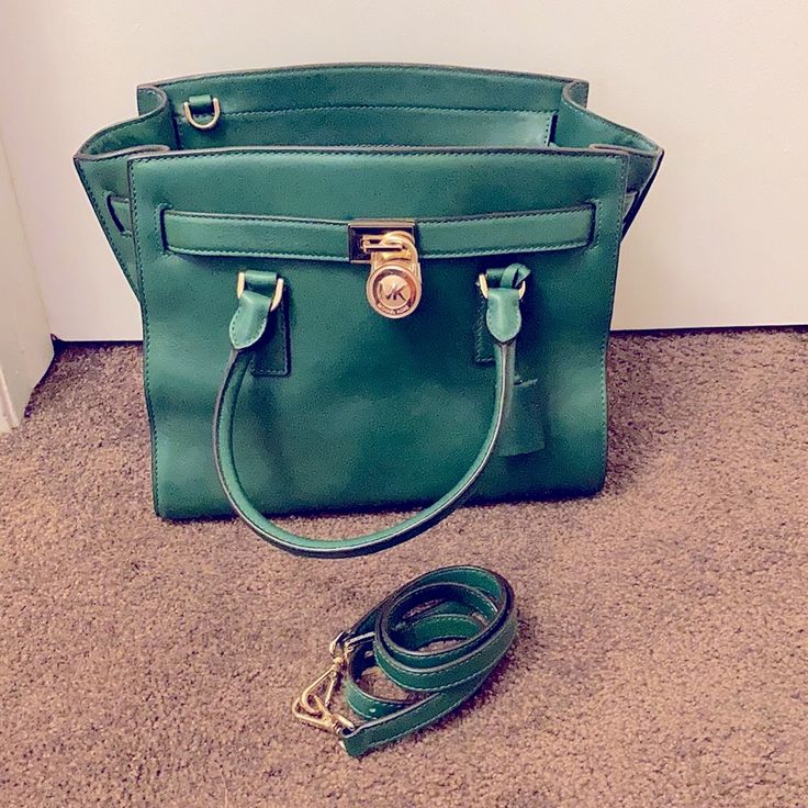 New, Never Used. Beautiful Kelly Green. Chic, Structured. Perfect Holiday Gift. Comes With Crossbody Strap. 12”Lx9.5”Hx6.5”D Classic Green Satchel With Branded Hardware, Green Elegant Satchel With Branded Hardware, Elegant Green Satchel With Branded Hardware, Green Satchel With Branded Hardware For Daily Use, Green Satchel With Branded Hardware For Shopping, Green Shoulder Bag With Branded Hardware For Errands, Michael Kors Rectangular Satchel For Errands, Michael Kors Satchel With Adjustable Strap For Errands, Daily Use Green Satchel With Branded Hardware