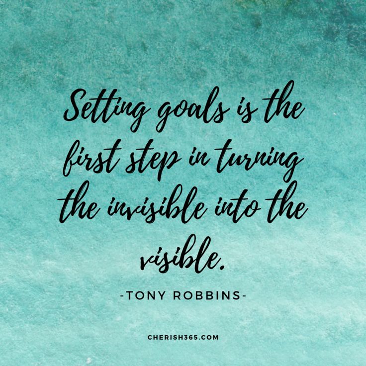 tony robinson quote about setting goals is the first step in turning the invisible into the visible