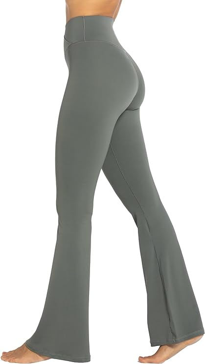 Sunzel Womens Flare Leggings with Tummy Control Crossover Waist and Wide Leg Squat Proof Leggings, Trendy Jumpsuit, Flattering Outfits, Yoga Legging, Buttery Soft Leggings, Flared Leggings, Soft Leggings, Compression Leggings, Flare Leggings