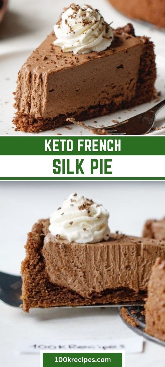 Indulge in this decadent Keto French Silk Pie with a rich chocolate crust and creamy, sugar-free filling. It’s the perfect low-carb dessert for any occasion! #KetoDessert #LowCarbTreat #SugarFreePie #KetoDiet Keto Pie Recipes, Silk Pie Recipe, Keto Pie, Ground Beef Keto Recipes, French Silk Pie, Dessert Pie Recipes, Silk Pie, Easy Dessert Recipes Quick, Cream Cheese Desserts