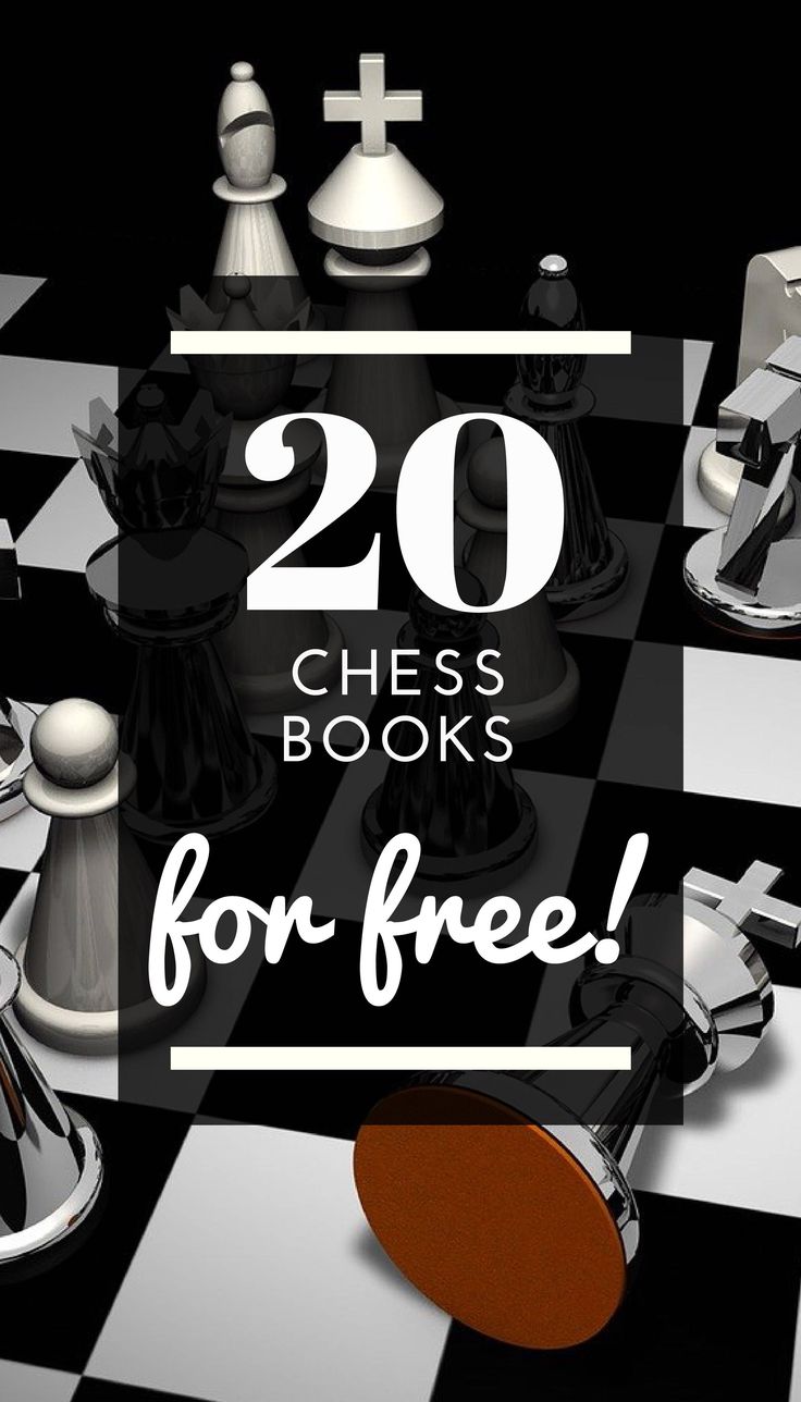 a chess board with the words 20 chess books for free