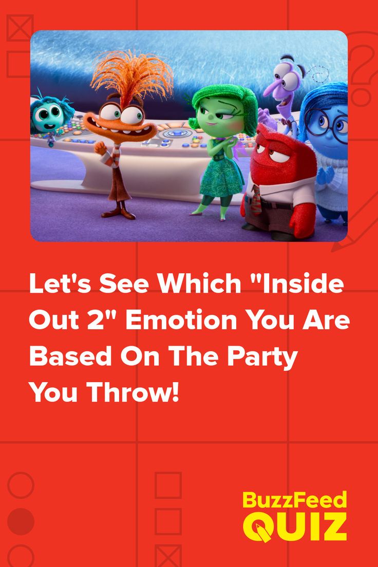 an advertisement for the movie inside out 2'emotion you are based on the party you throw