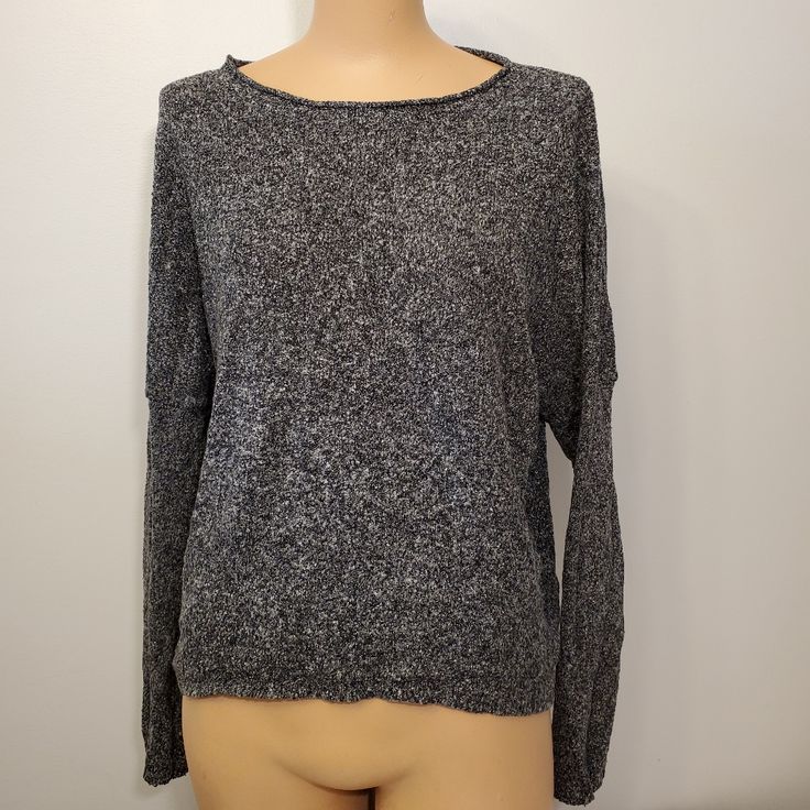 Great Condition. Gently Washed Once With Care. Never Worn. Size Looks Like An Oversized Medium Or A Large. Comes From A Smoke Free And Pet Free Home. Feel Free To Make An Offer. Thanks For Looking And Happy Poshing A3 Oversized Black Soft Knit Top, Black Oversized Casual Knit Top, Oversized Black Casual Knit Top, Black Relaxed Fit Knit Top, Casual Oversized Black Knit Top, Black Relaxed Fit Casual Knit Top, Casual Gray Long Sleeve Knit Top, Casual Gray Soft Knit Top, Casual Black Knit Top