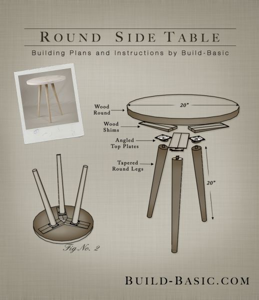 round side table plans and instructions