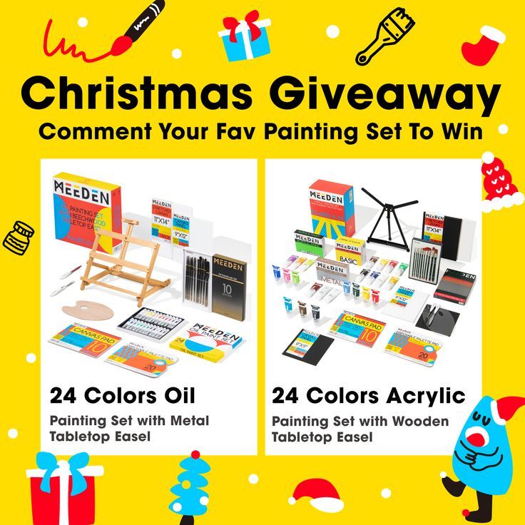 the christmas giveaway is now available for kids to paint and decorate with their own art supplies