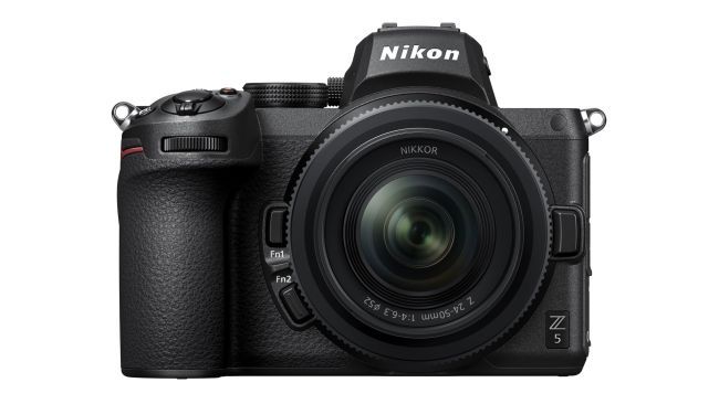 the nikon dx1 is shown with its lens attached to it's body