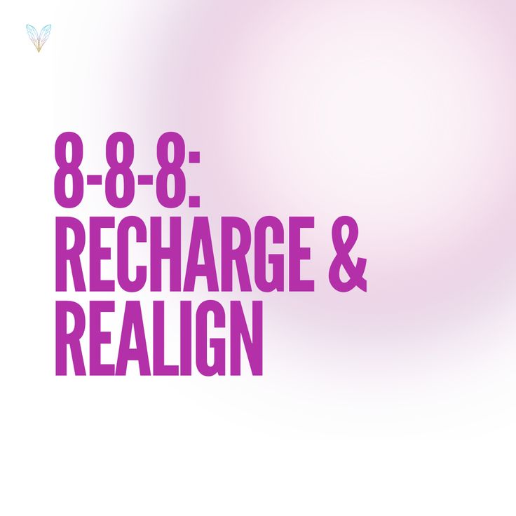 the words recharge and realign are in purple letters on a white background