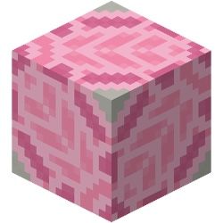 an image of a pink cube that looks like it is made out of squares