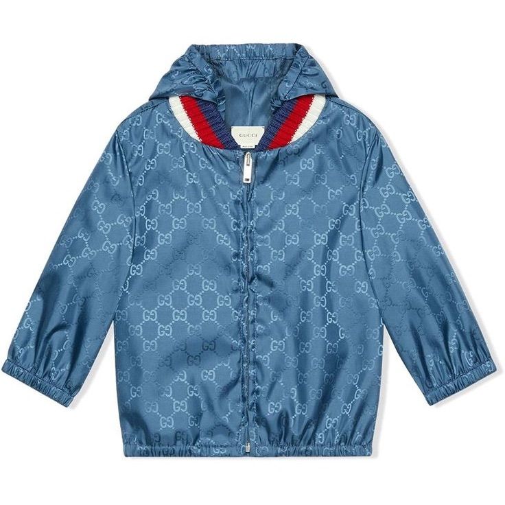 Brand New Gucci Gg Big Kids Raincoat Tag Is Attached Size 10 Luxury Gucci Hooded Outerwear, Fall Outerwear With Logo-jacquard Lining And Long Sleeves, Luxury Hooded Gucci Outerwear, Fall Long Sleeve Outerwear With Logo-jacquard Lining, Gucci Winter Outerwear With Pockets, Gucci Blue Outerwear For Spring, Winter Outerwear With Logo-jacquard Lining And Long Sleeves, Gucci Blue Spring Outerwear, Blue Gucci Outerwear For Spring