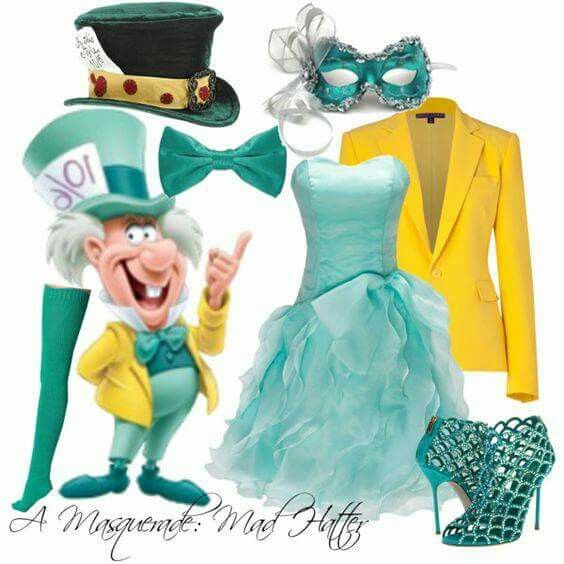 an image of a costume and accessories for a character in the animated movie mad hatter