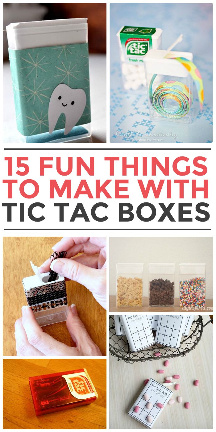 the top ten things to make with tic - tac boxes