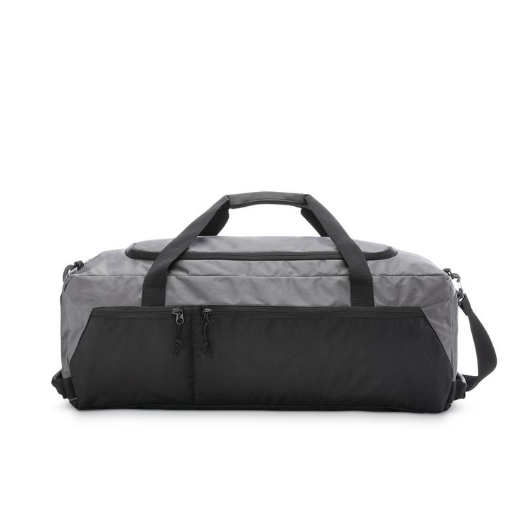 The High Sierra Essential Duffel is your grab and go bag for every adventure. The dual snap padded carry handle keeps it ready for any adventure. The zippered exterior pocket allows for dedicated storage while the durable weather resistant coated fabric works to keep your goods dry and withstand the elements. Color: black. Gender: unisex. Age Group: adult. Pattern: Solid. High Sierra Backpack, Mercury Black, Stylish Luggage, Daypack Backpack, Hydration Backpack, Go Bag, Luggage Backpack, Carry On Suitcase, Go Bags