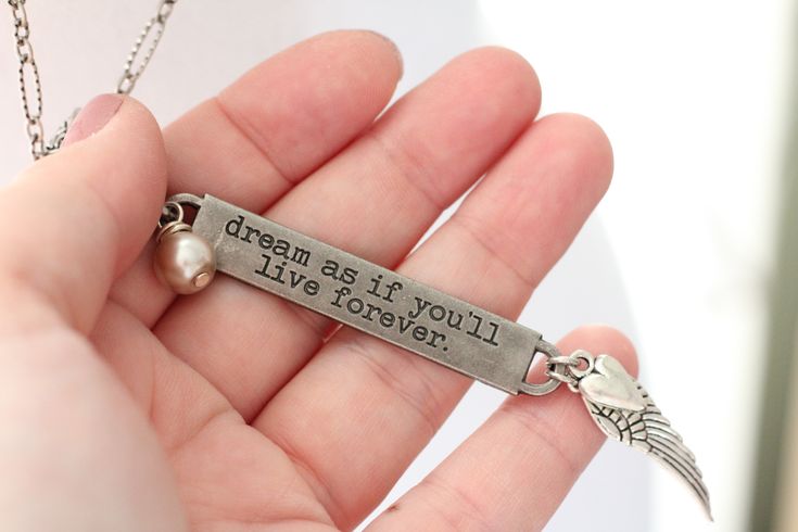 This is a collection of 10 of our bestselling inspirational quote necklaces, 1 each of 10 different quotes. Quote necklaces are on a 32" long silver plated filigree or rolo chain, each quote pendant is 2" long and has 2 charms (will vary from photo). Inspirational Nickel-free Pendant Necklace, Meaningful Sterling Silver Jewelry For Best Friend, Inspirational Nickel-free Silver Necklace, Inspirational Silver Adjustable Necklace, Inspirational Hand Stamped Jewelry For Best Friend, Inspirational Pendant Charm Necklaces For Everyday, Inspirational Nickel-free Silver Charm Necklaces, Inspirational Personalized Silver Charm Necklace, Inspirational Sterling Silver Pendant Necklace