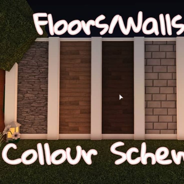 the logo for floors and walls, with flowers growing out of it's windows