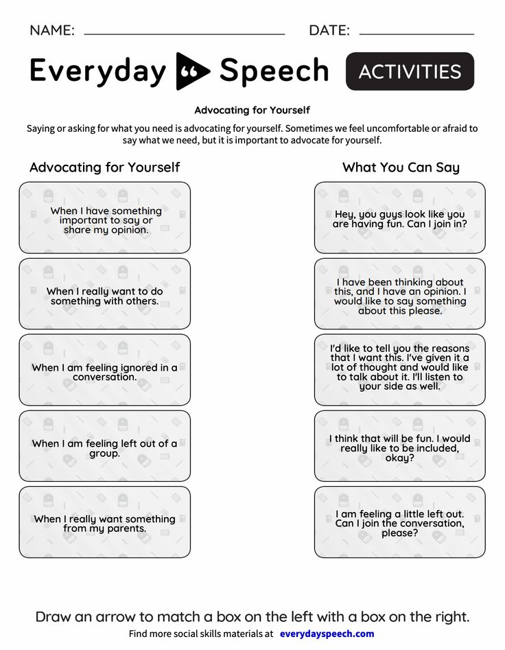 Self Advocacy Worksheets, Self Advocacy Activities For High School, Self Advocacy Activities For Kids, Self Advocacy Activities, Everyday Speech, Sensory Disorder, Life Skills Lessons, Kids Goals, Self Advocacy