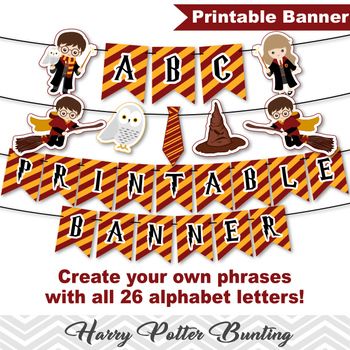 printable harry potter birthday banner