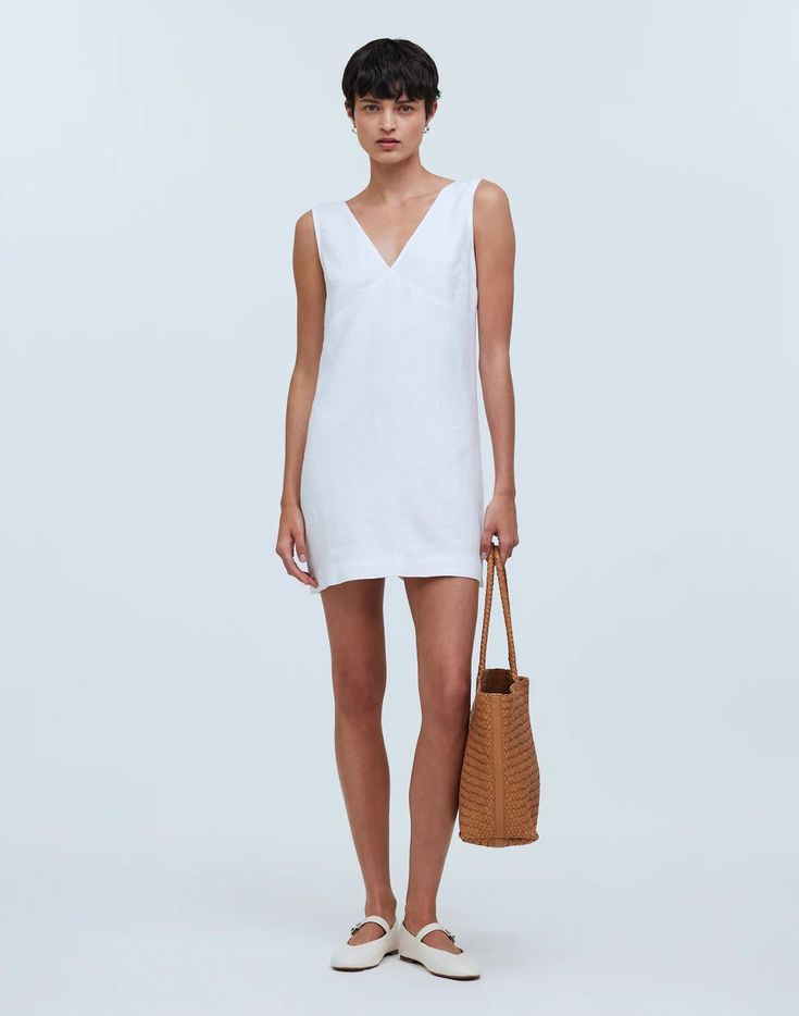 The Ariana Mini Dress in Heavyweight Linen