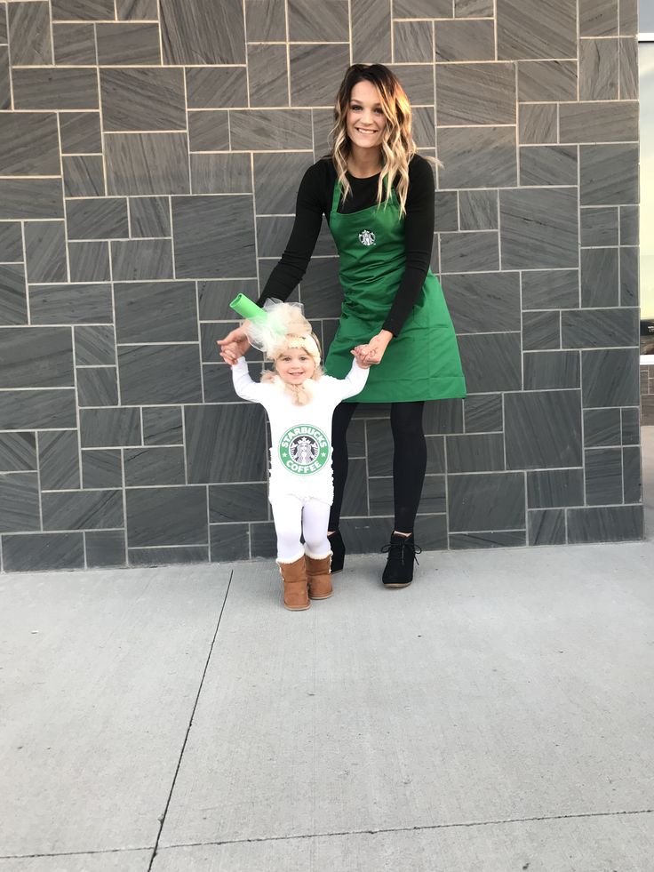 Costume Ideas For Mom And Daughter, Diy Mom And Daughter Costumes, Starbucks Family Halloween Costumes, Mommy Daughter Halloween Costumes Ideas, Mom And Daughter Costumes Halloween, Mommy And Me Halloween Costumes Girl, Mom And Daughter Halloween Costume Ideas, Mom And Me Halloween Costumes, Mommy Daughter Halloween Costumes