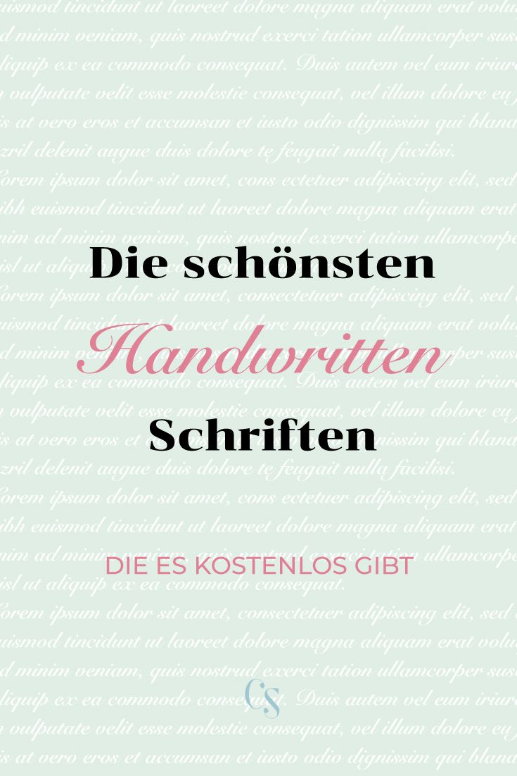 the cover of die schonstenn handwritten script in pink and black on a light green background