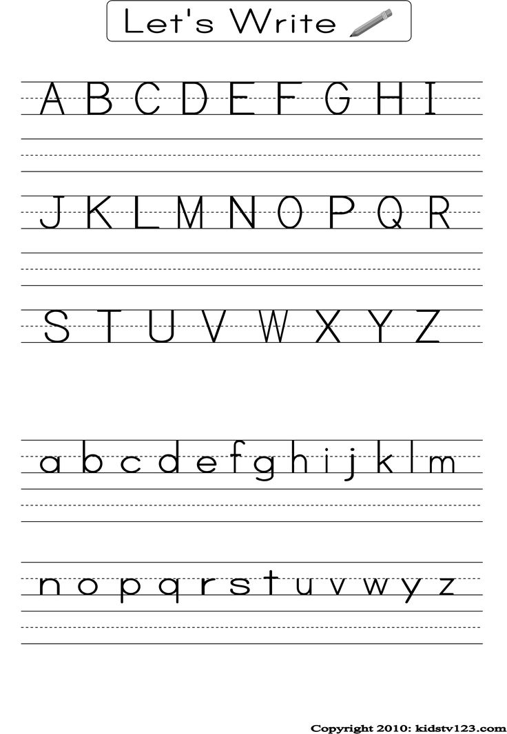 the printable handwriting worksheet for kids