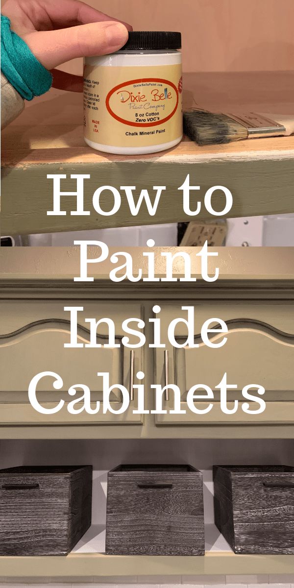 how to paint inside cabinet drawers