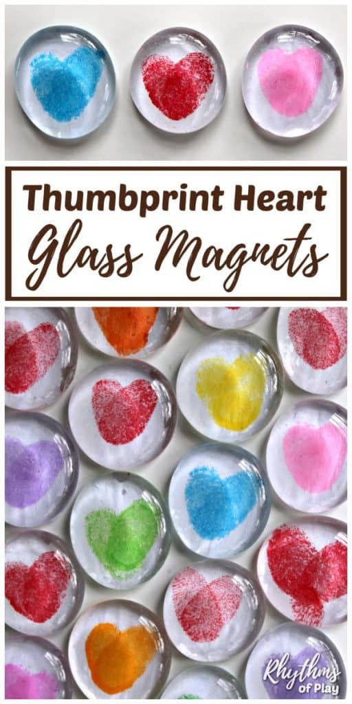 there are many heart shaped glass magnets in the shape of hearts with text overlay