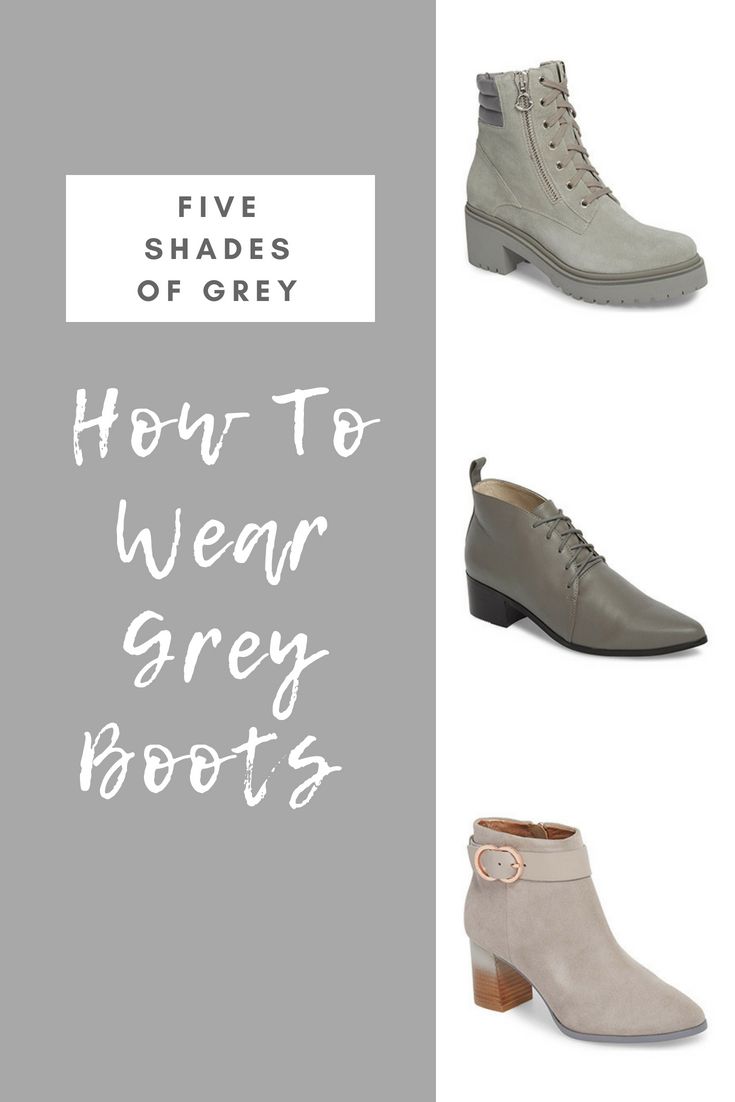 How To Wear Grey Boots // Grey Boots For Fall  #falloutfits #winteroutfits #wintershoes #booties How To Style Gray Boots, Light Grey Boots Outfit, Gray Boots Outfit Fall, Light Gray Boots Outfit, What To Wear With Grey Boots, Gray Chelsea Boots Outfit Women, Grey Chelsea Boots Outfit Women, Grey Combat Boots Outfit, Gray Boots Outfit Winter