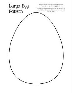 an egg is shown with the words large egg pattern